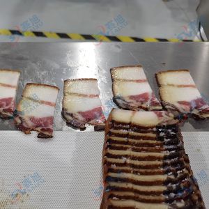 多功能熟肉切片機，切熏肉片厚薄均勻效果贊!